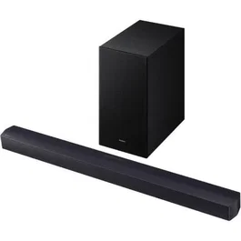 Samsung HW-B450F/ZF Barra de Sonido 2.1 con Subwoofer Inalámbrico, Bluetooth, Dolby Audio, DTS Virtual:X, Bass Boost, Titan Black